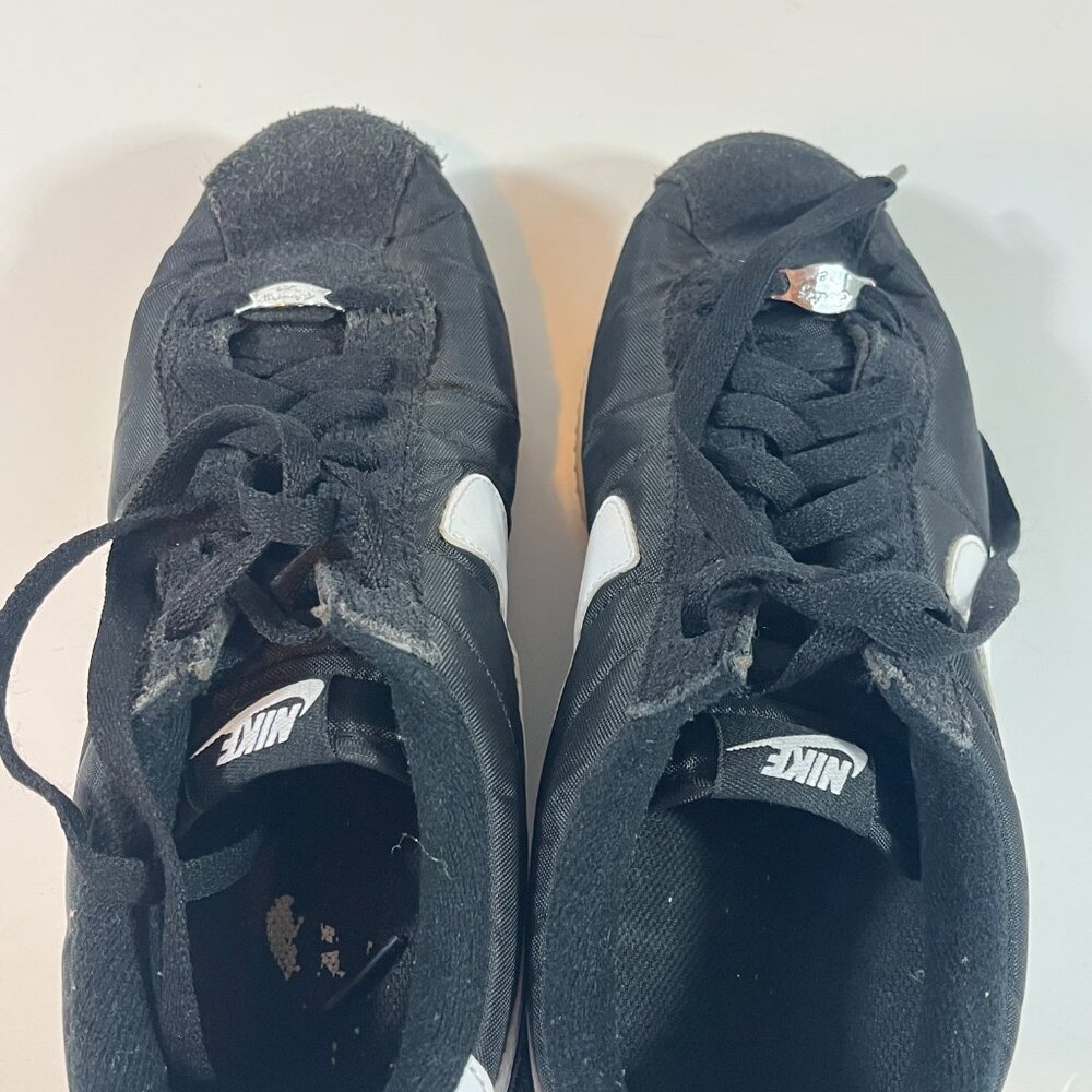Nike Cortez ‘72  Sneakers Men’s Size 9 Basic OG Black White Shoes Lace Up - Picture 5 of 9